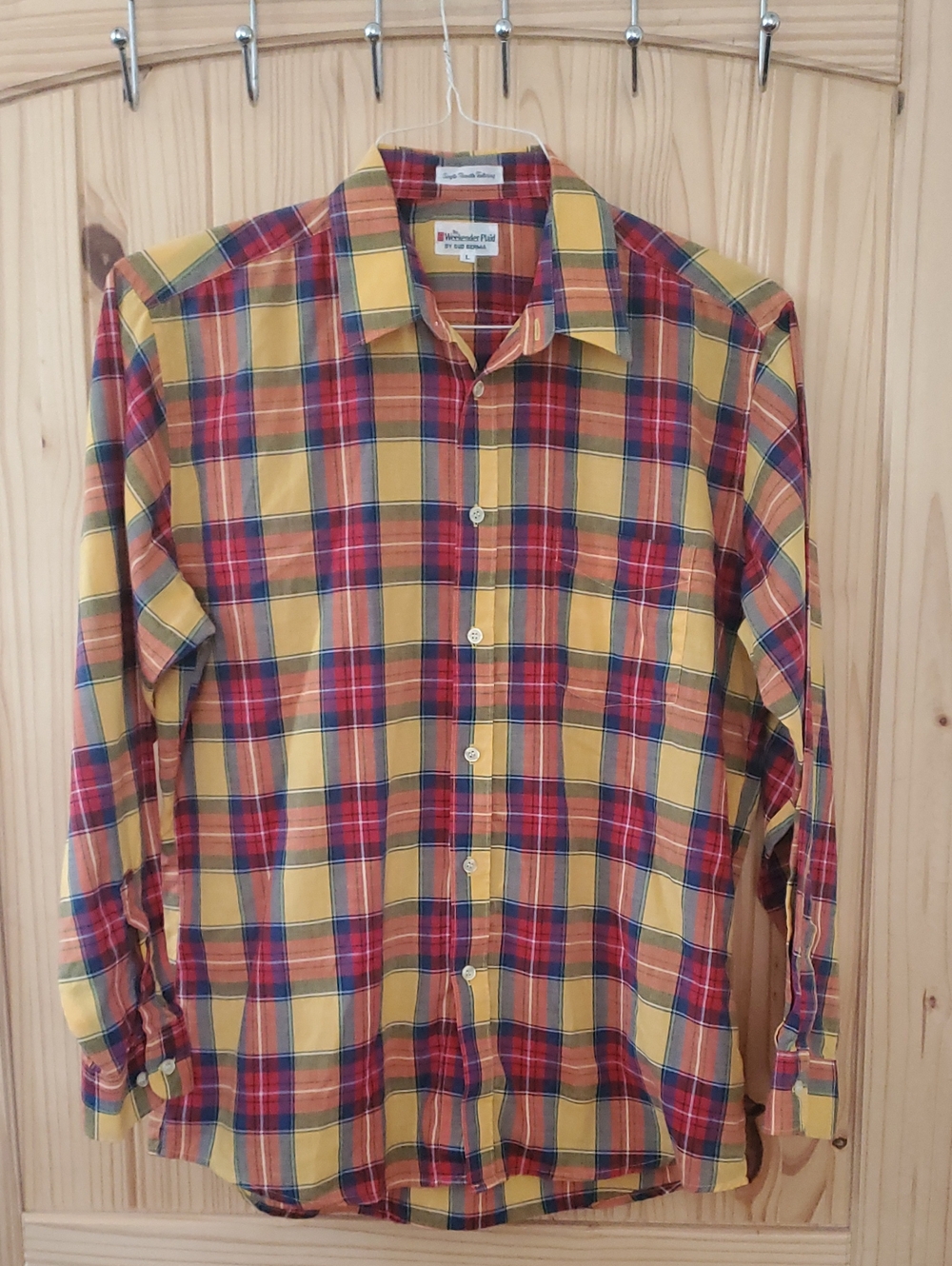 Vintage Bud Berma Weekender Plaid Button Up